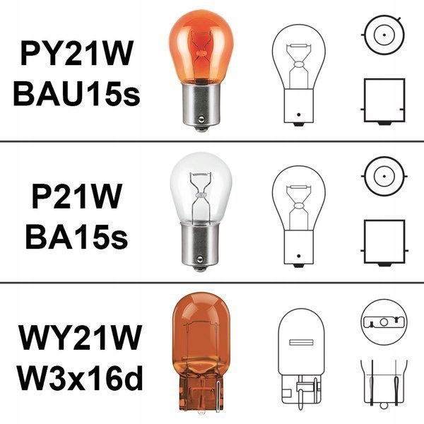 Polttimot PY21W 144 LED SMD canbus oranssi 12V Sovellusilmaisimet muut