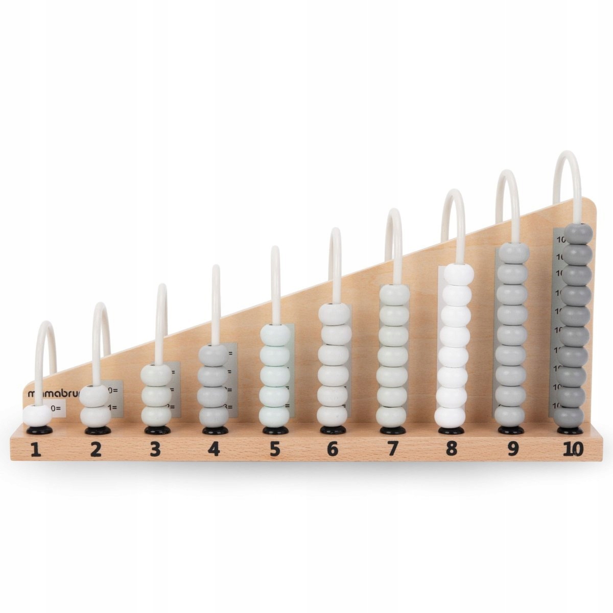 Puinen abacus - Montessori, opettelee laskemaan Muu kustantaja