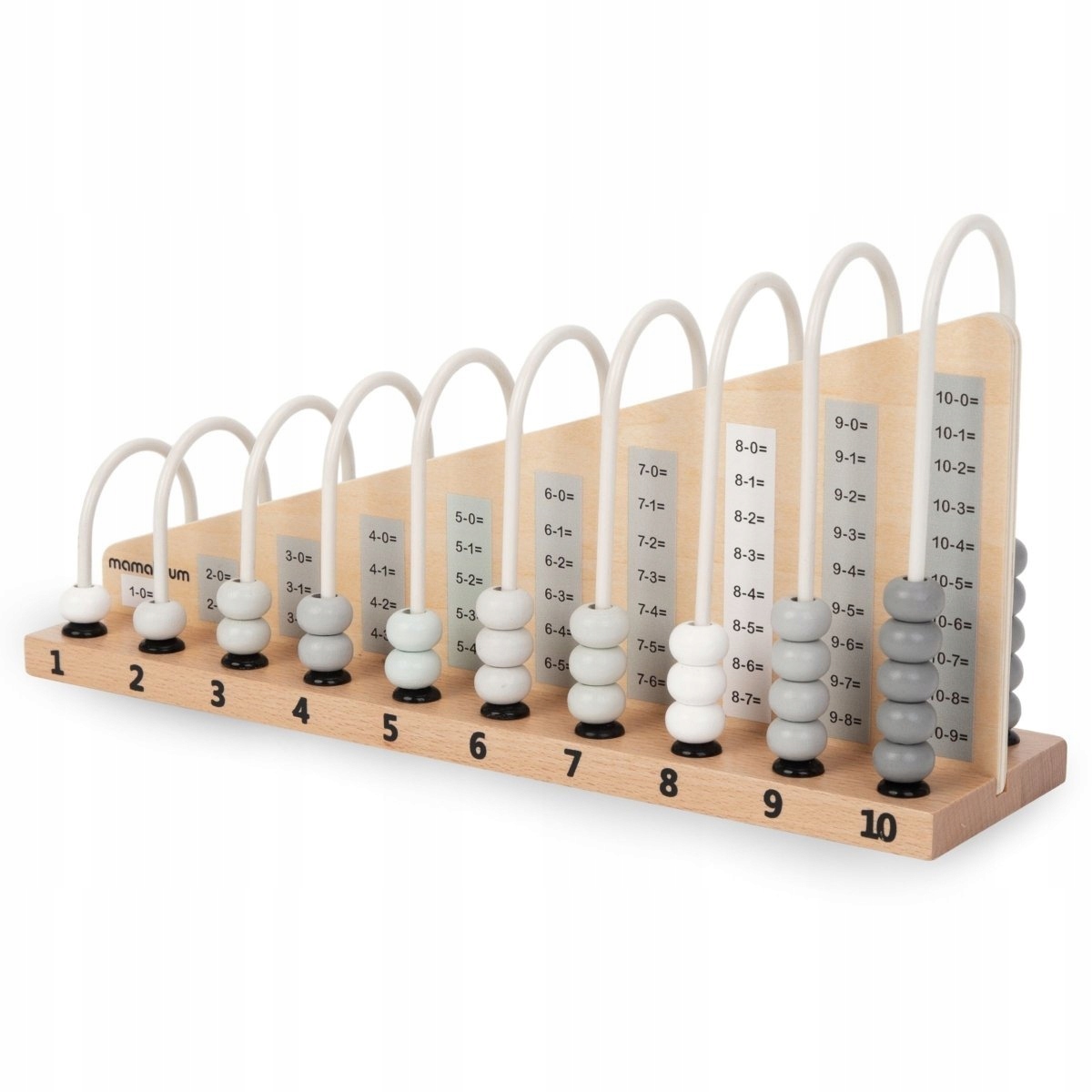 Puinen abacus - Montessori oppii laskemaan EAN (GTIN) 5900168936782