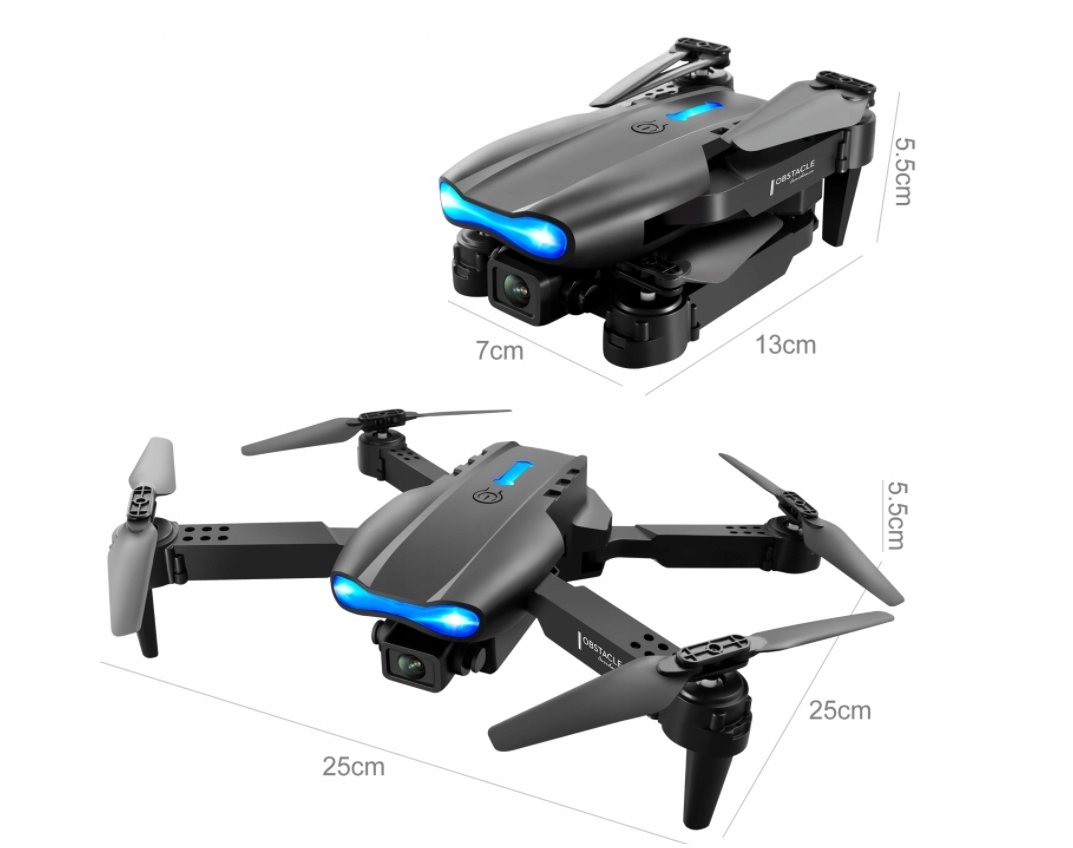 E99 PRO MAX DRONE ESTEIDEN VÄLTTÄMINEN 4K WIFI -KAMERA Kamera Drone kiinnitetty kameraan