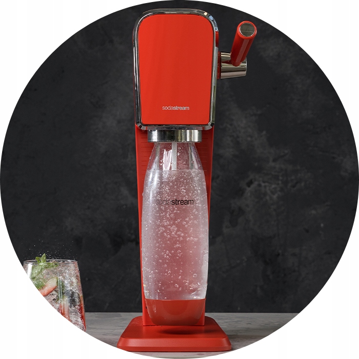 Saturator Soda Stream Art punainen 1 pullo Hallitseva väri on punainen