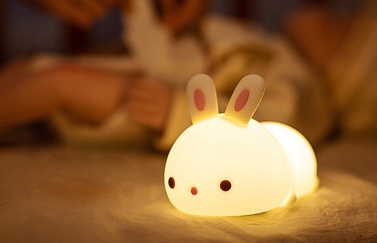 Lasten yövalaisin Sweet Rabbit - RGB LED-lamppu, AJASTIN, KAUKO-KAUKKO-PARISTOT EAN (GTIN) 5904413391869