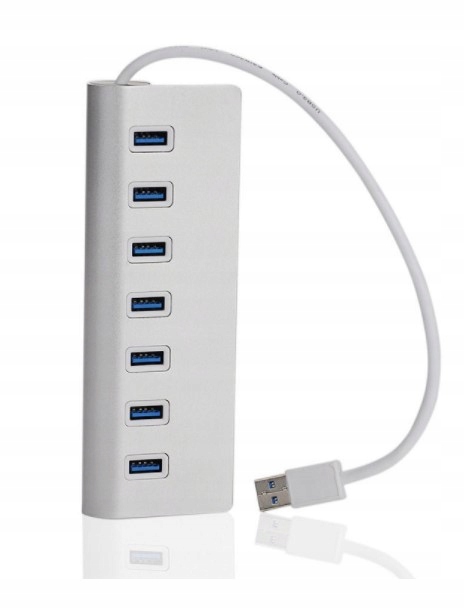 PORTS REPLICATOR 7x USB 3.0 HUB 7in1 SPLITTER Tuotteen paino yksikköpakkauksella 0,1 kg