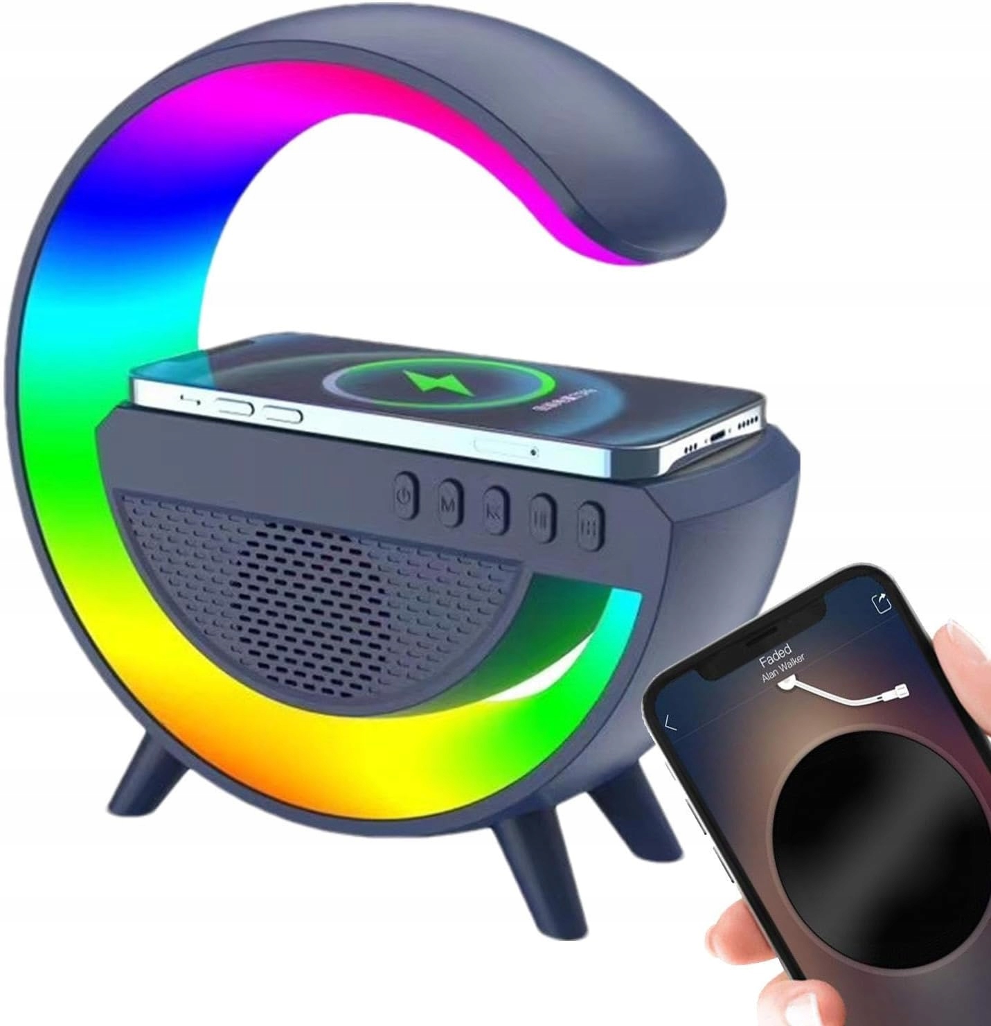 MOBIILI KANNETTAVA KUULOKEET LANGATON BLUETOOTH LATAUS RGB-valo