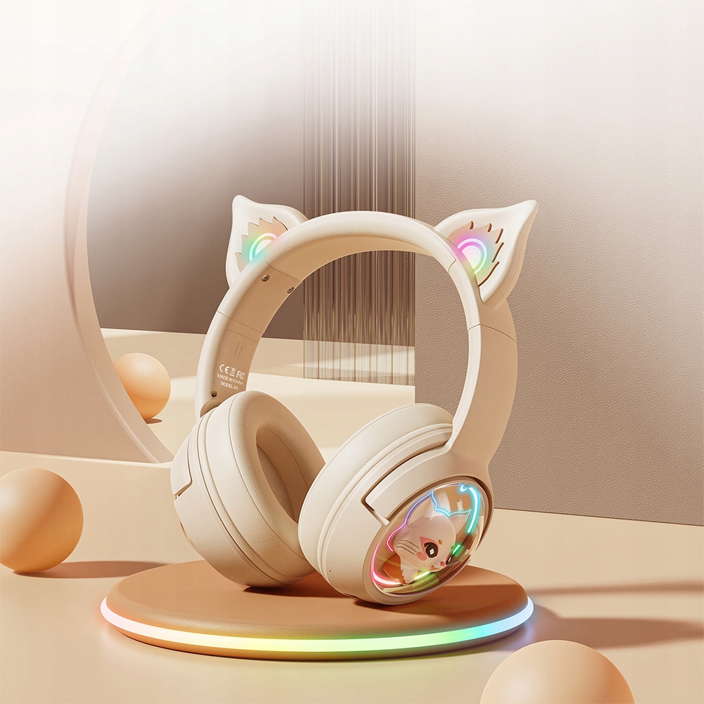ONIKUMA B5 CAT EARS LANGATTOMAT PELIKUULOKKEET ON-EAR BT 5.2 RGB On-ear kuuloketyyppi