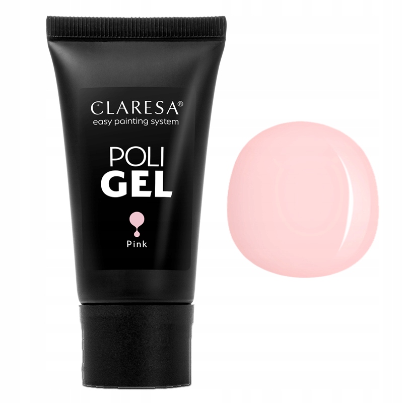 CLARESA Poly Gel SET 30g stencils duo brush setin sisältö puhdistusaine geeli harja kynsiviila kynsienpidennys stensiilit geeli