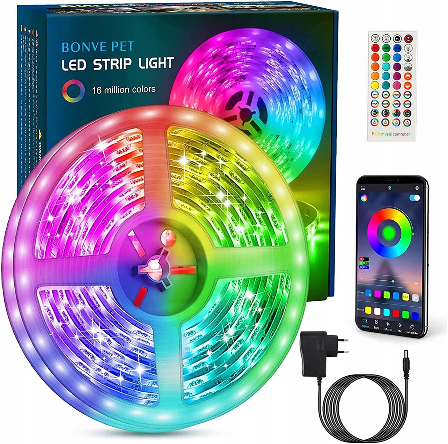 6M RGB5050 LED KIT Bluetooth MUSIIKKIOHJAIN