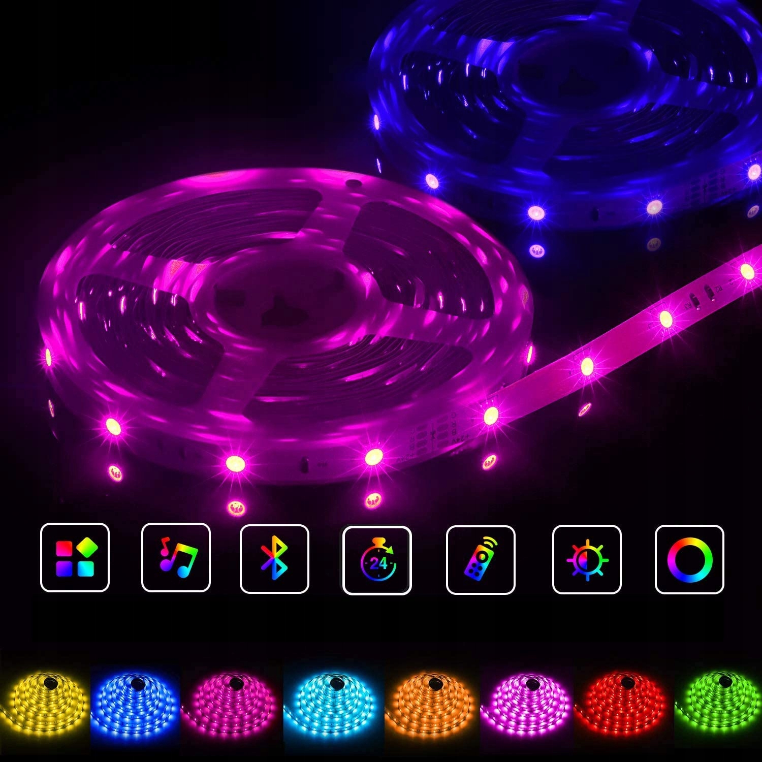 6M RGB5050 LED KIT "Bluetooth" CONTROL MUSIC Tuottaja MatMay