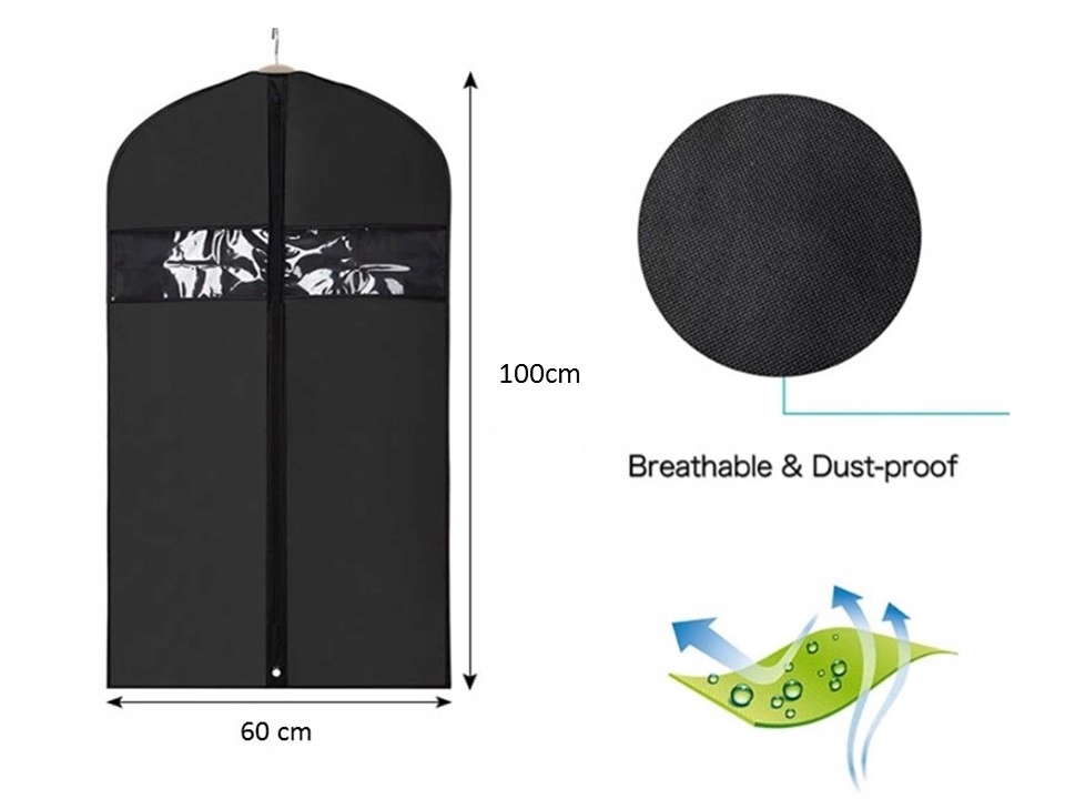 CLOTHES LINES 5-CIO PACK 60X100 Musta