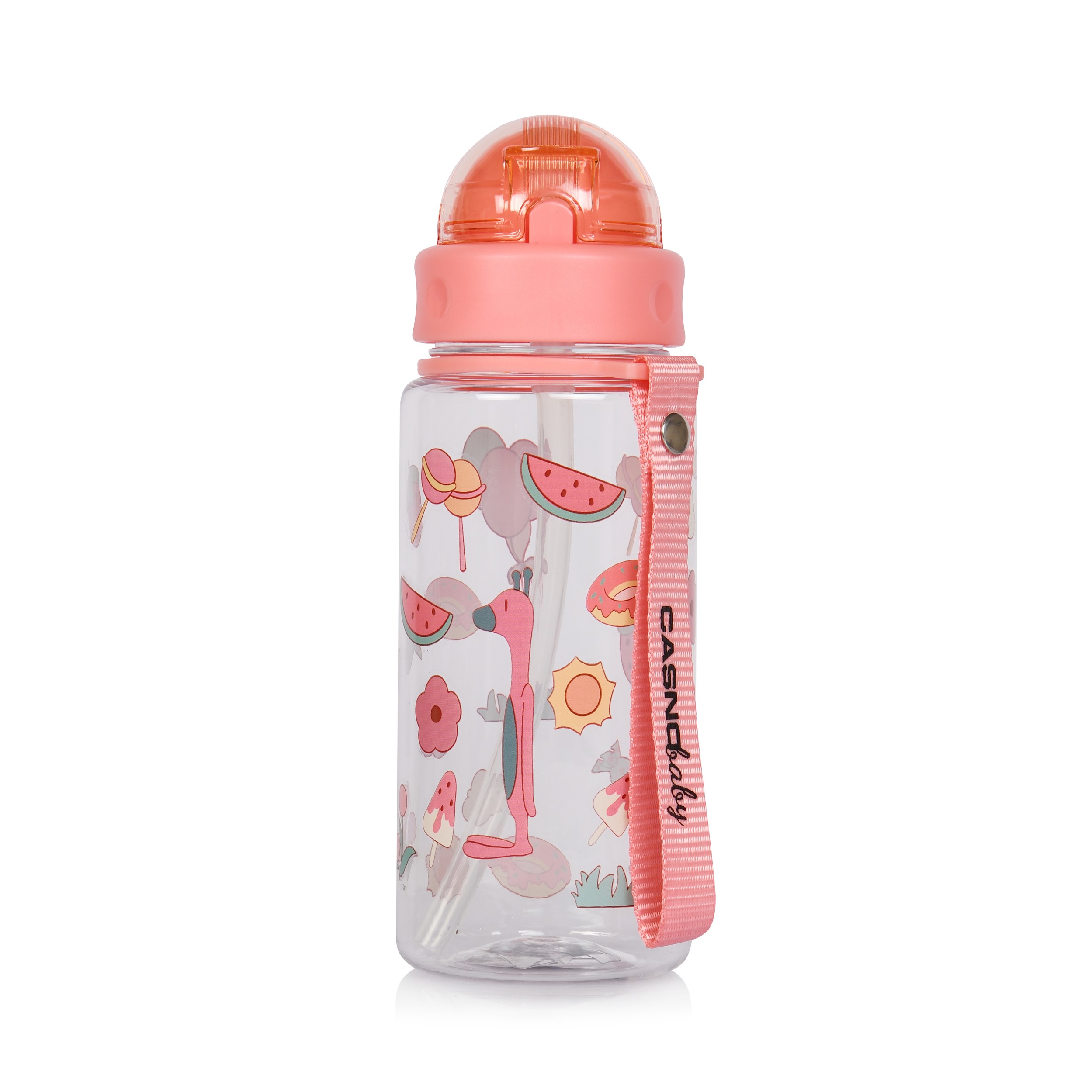 Lasten pullo, juomapullo, pilli, BPAfree Casno, 0,4L, pinkki