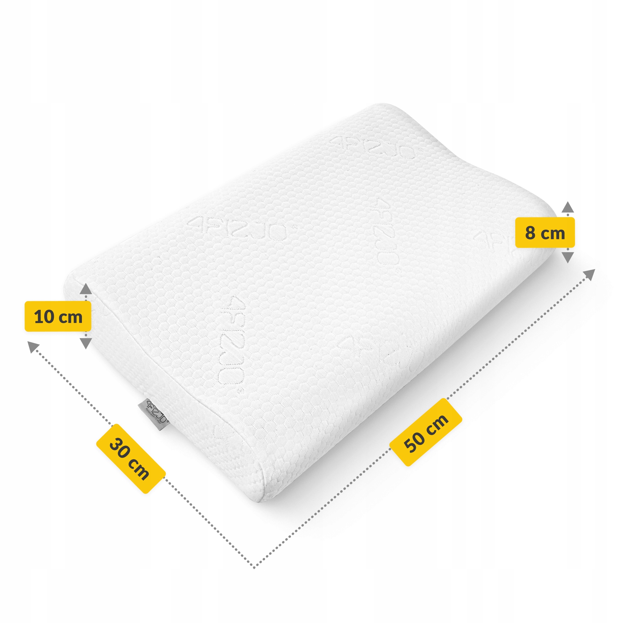 ORTOPEDINEN TYYNY SIVU- JA TAKAPUKKEISIIN, PROFILOIDUT MEMORY FOAM Tuotteen leveys 30 cm