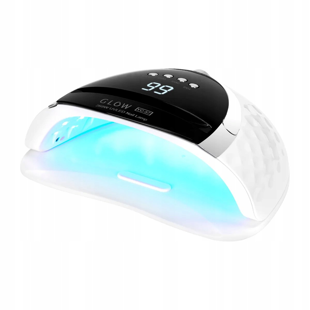 Kynsilamppu vahva LED UV manikyyri hybridit geelit tupla 268W GLOW YC57 Malli Glow YC57