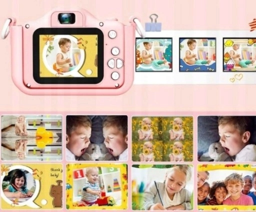Lasten kamera 1080p ja pelit + 32 Gt:n muistikortti Syntymäpäiväjuhlalahjat Optinen Zoom 4