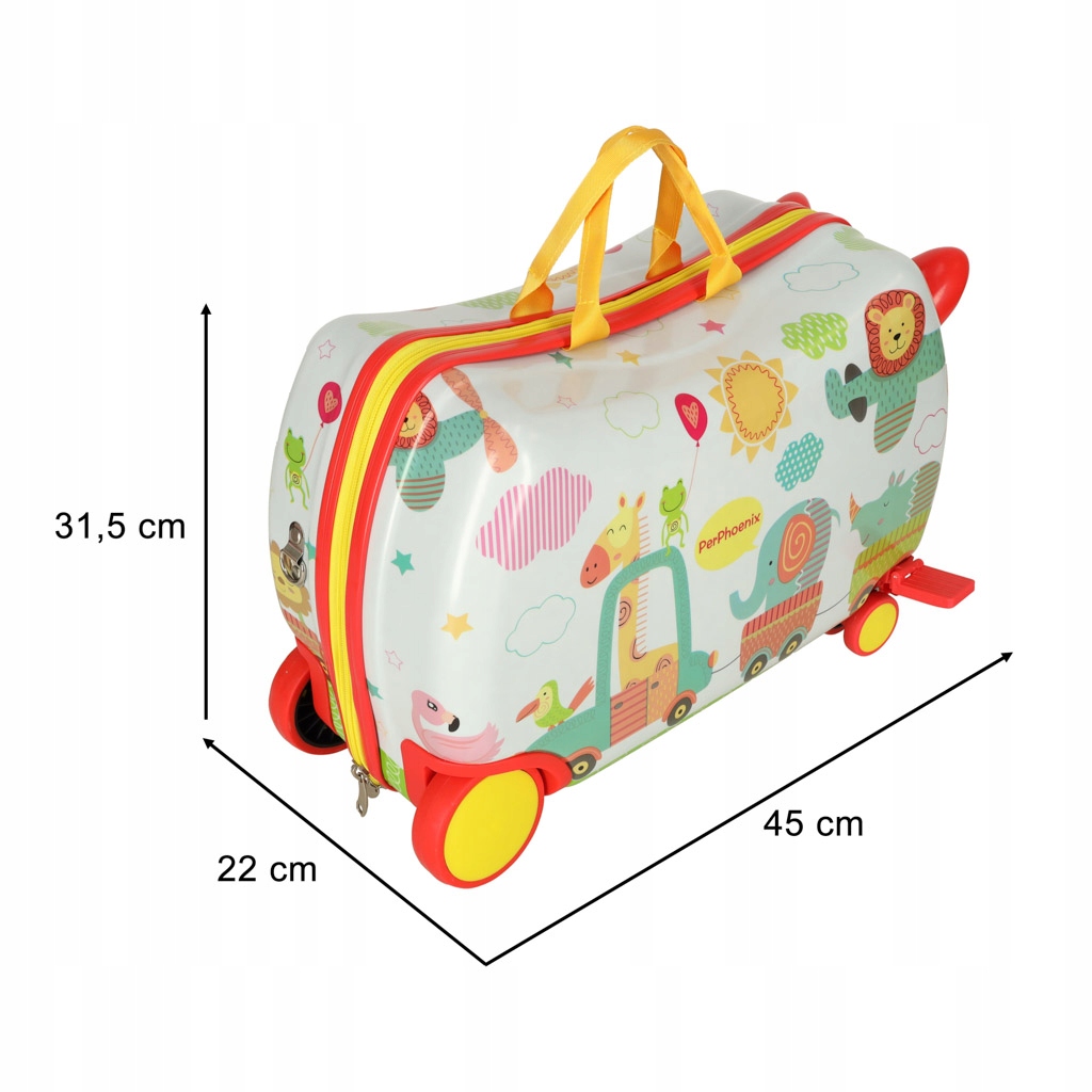 Lasten matkalaukku käsimatkatavarat pyörillä ZOO Gone hero