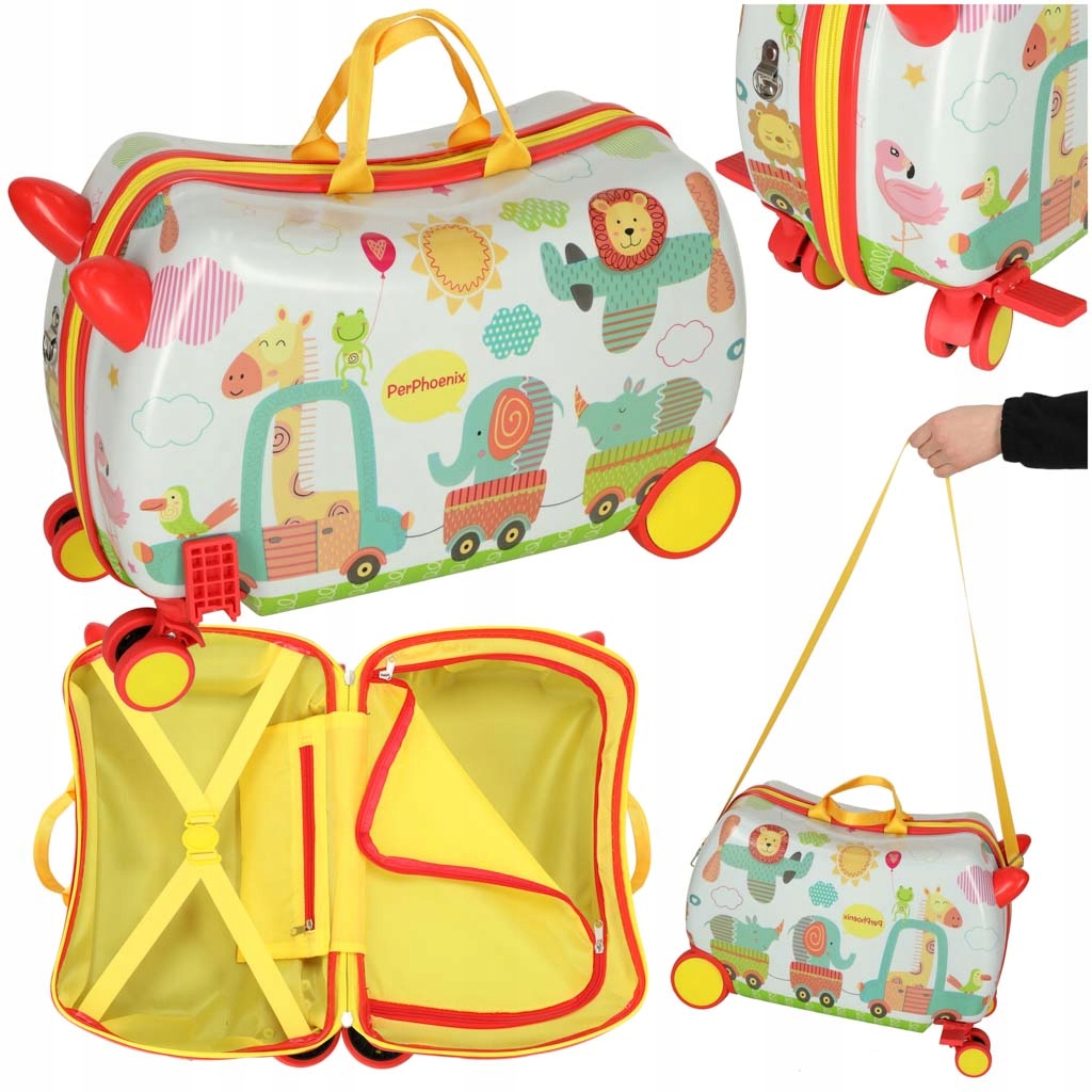 Lasten matkalaukku käsimatkatavarat pyörillä ZOO Väri Monivärinen
