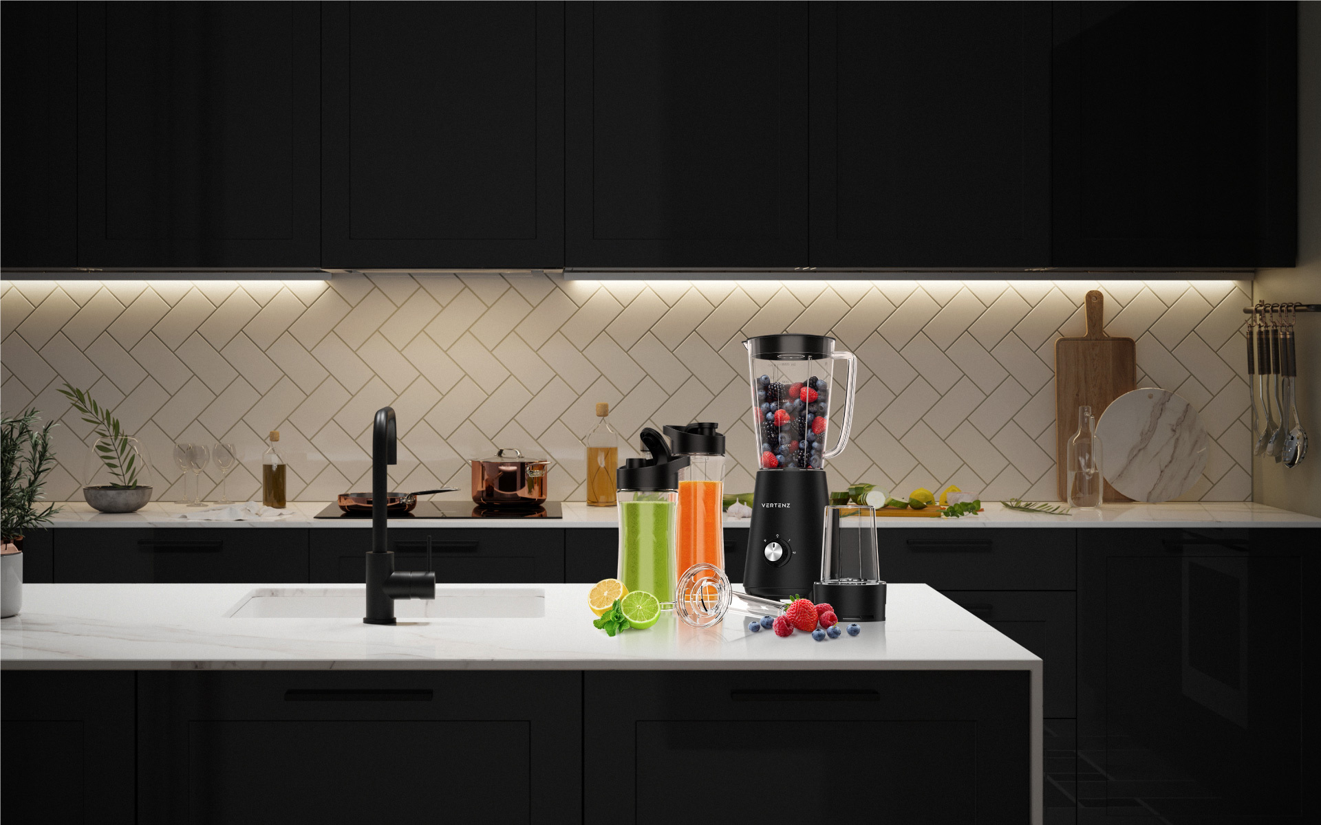 Blender kielichowy Titan 30 na kuchennym blacie