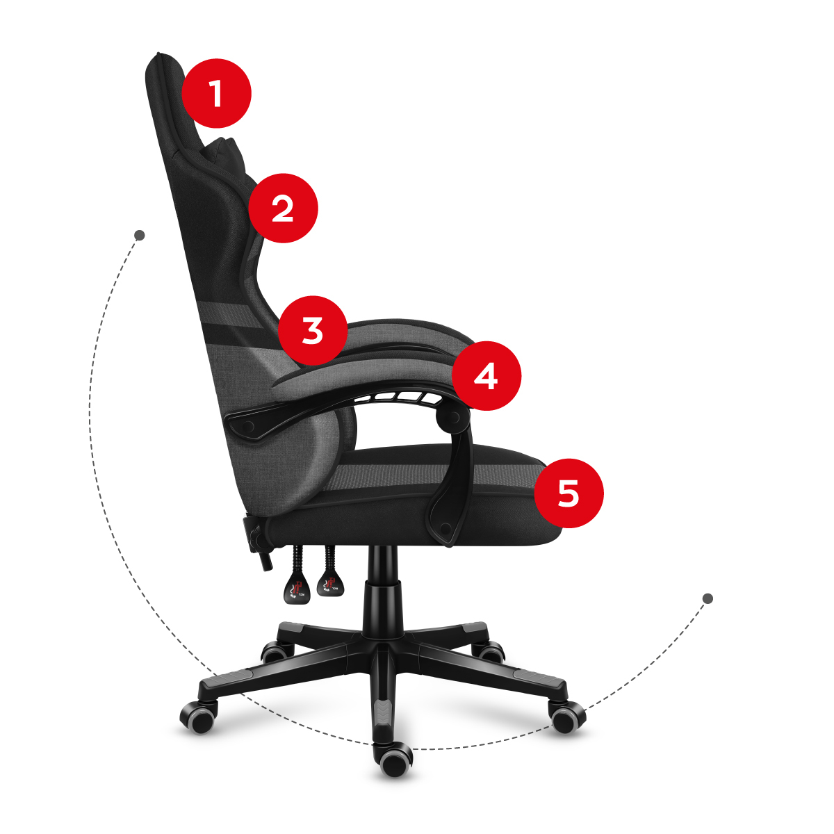 Ergonomiczny fotel gamingowy Force 4.4