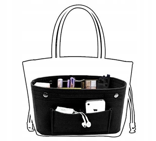 Bag Organizer Insert Felt Black Valmistajan erilaisia ​​tuotteita