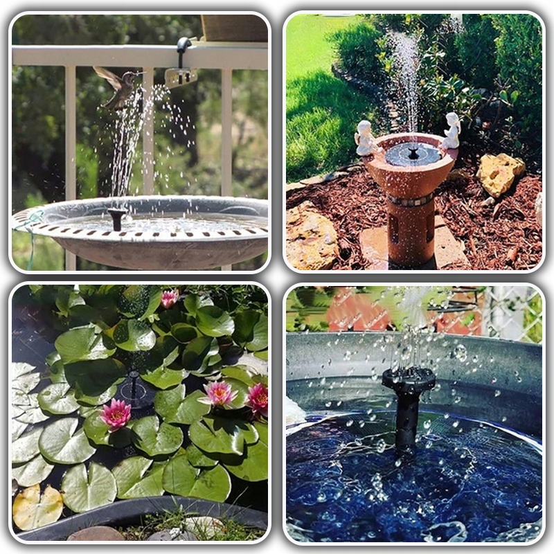 AURINKO MILLET FOUNTAIN KELLUVA VESIPUMPPU Lammelle Tuotteen korkeus 3 cm