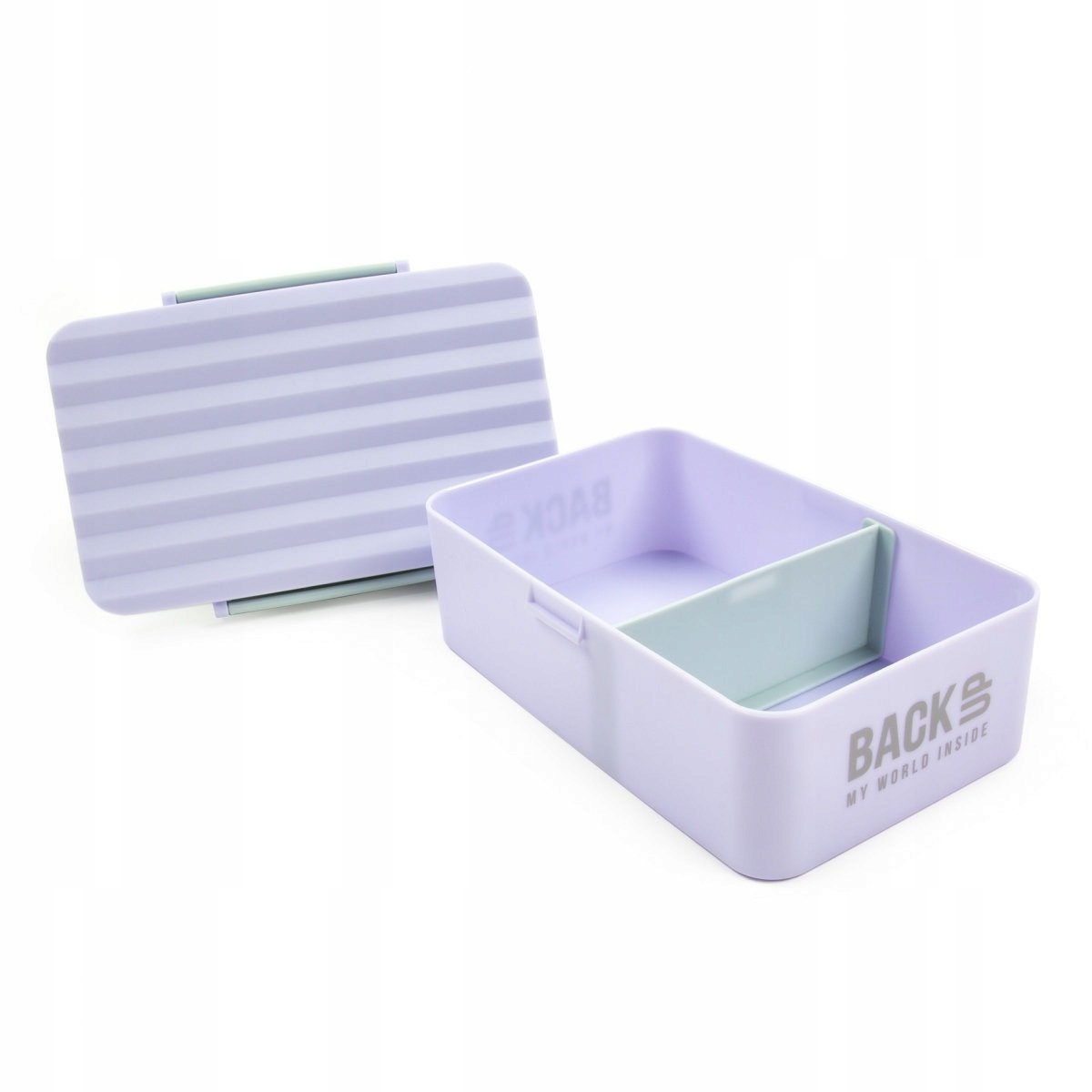 Aamiaissetti lasten koulun PULLON ja LUNCH BOX Purple BackUp Color Shades of Blue