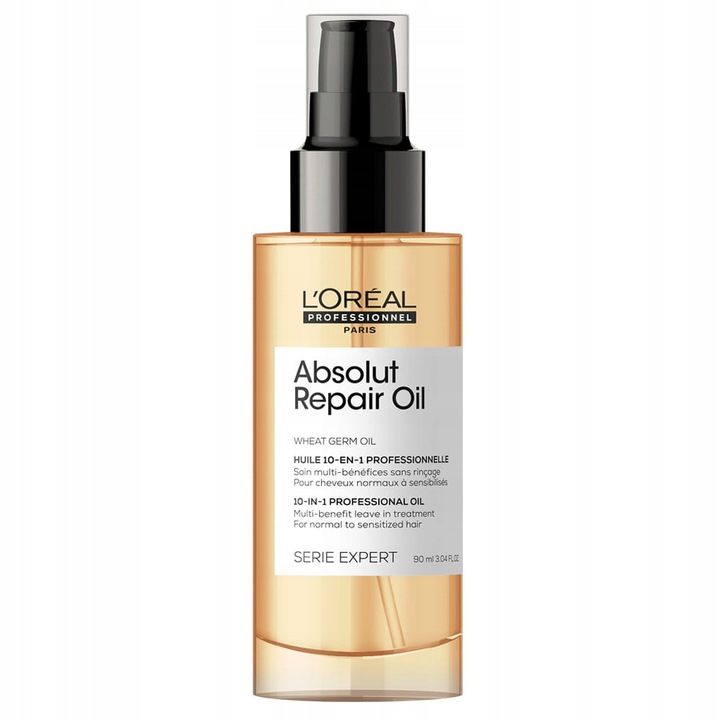 Loreal regeneroiva setti Absolut Repair öljy, shampoo + ilmainen L'Oréal-merkki