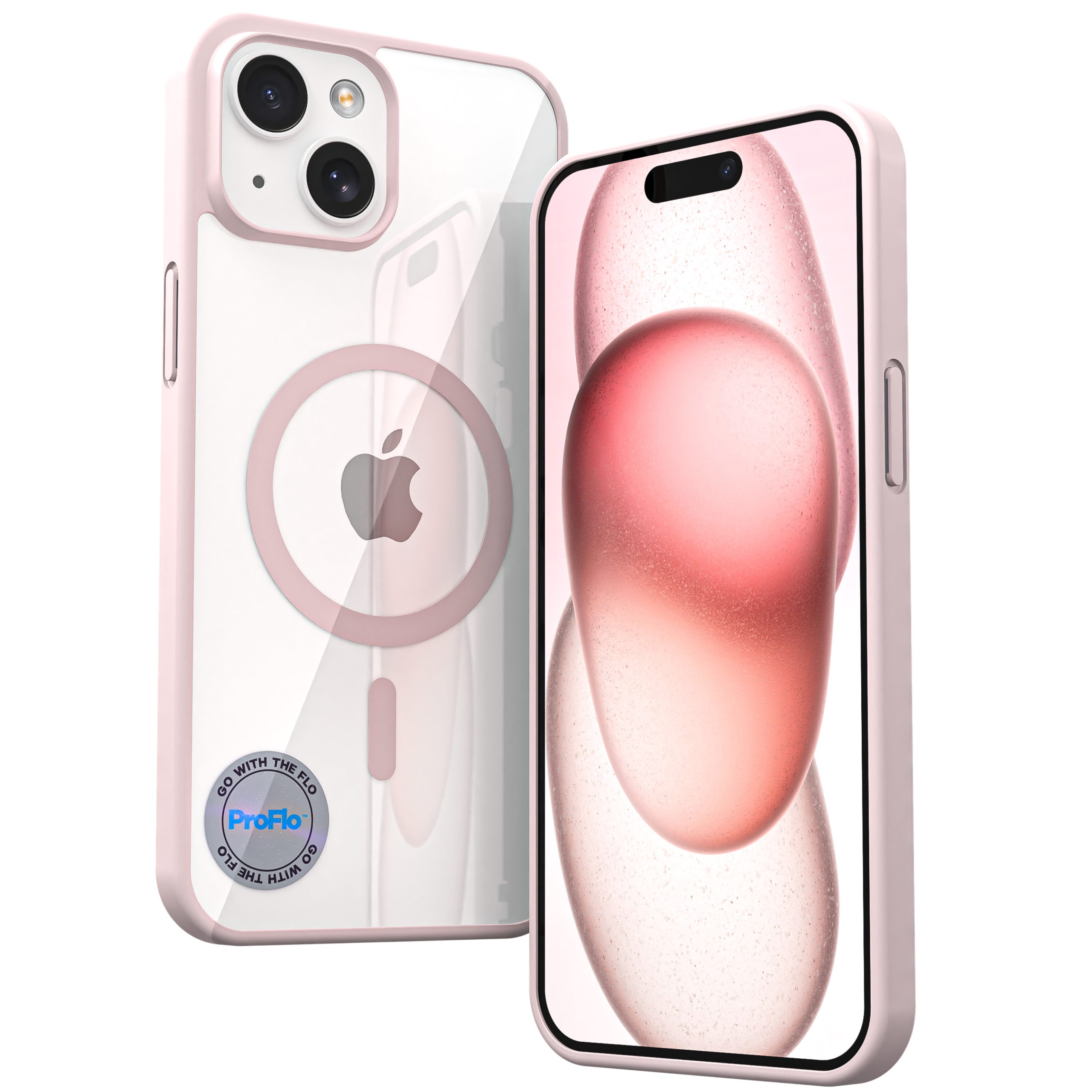 Dėklas iPhone 15 PINK FRAME MagSafe dėklui permatomas korpusas rožinis EAN (GTIN) 5906168987311
