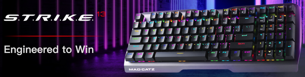  Mad Catz The Authentic STRIKE 13 Mechanical Gaming Keyboard Black dele nordic Finland gaming