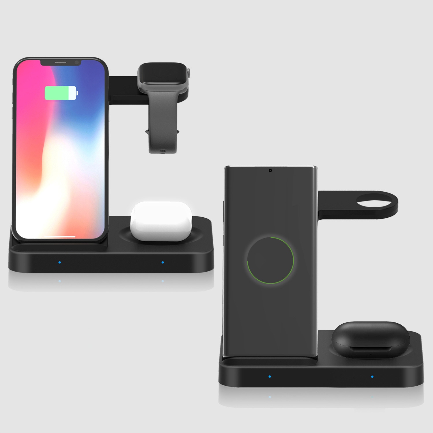 Magnetinės indukcinės įkroviklis skirtas IPHONE 12 13 14 15 APPLE WATCH 3in1 15W Išėjimo įtampa 5V