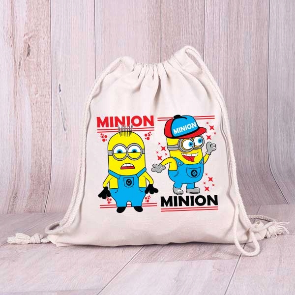 Mokyklinis rinkinys Juoda kuprinė + krepšys + MINIONS Pin School Layette Spalva Rudos ir smėlio spalvos atspalviai