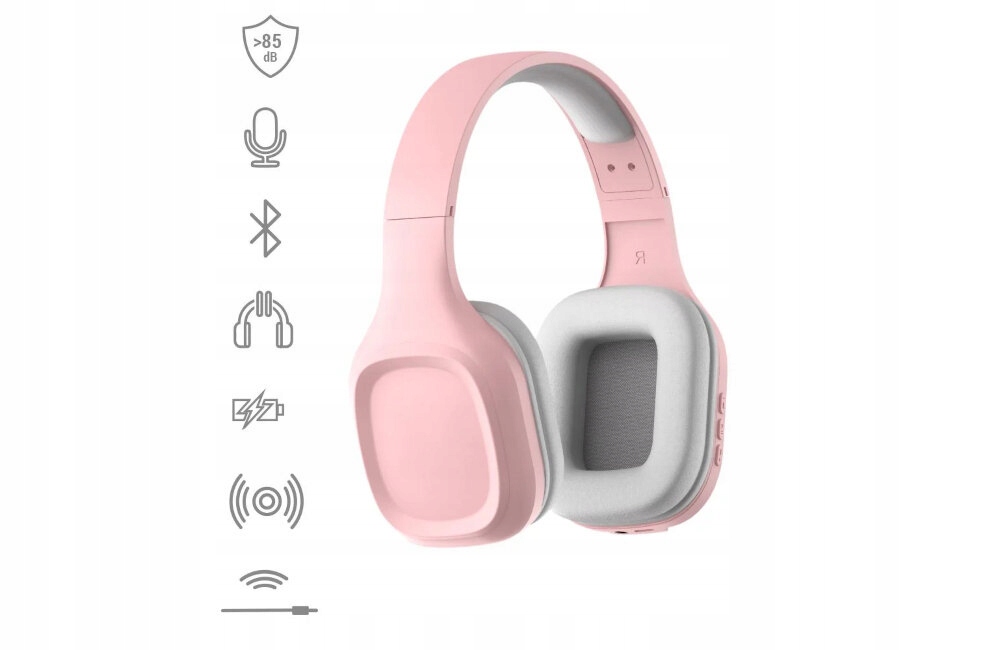 MANTA HDP802BL ant ausinių įdedamos ausinės Pink Modelis HDP802PK