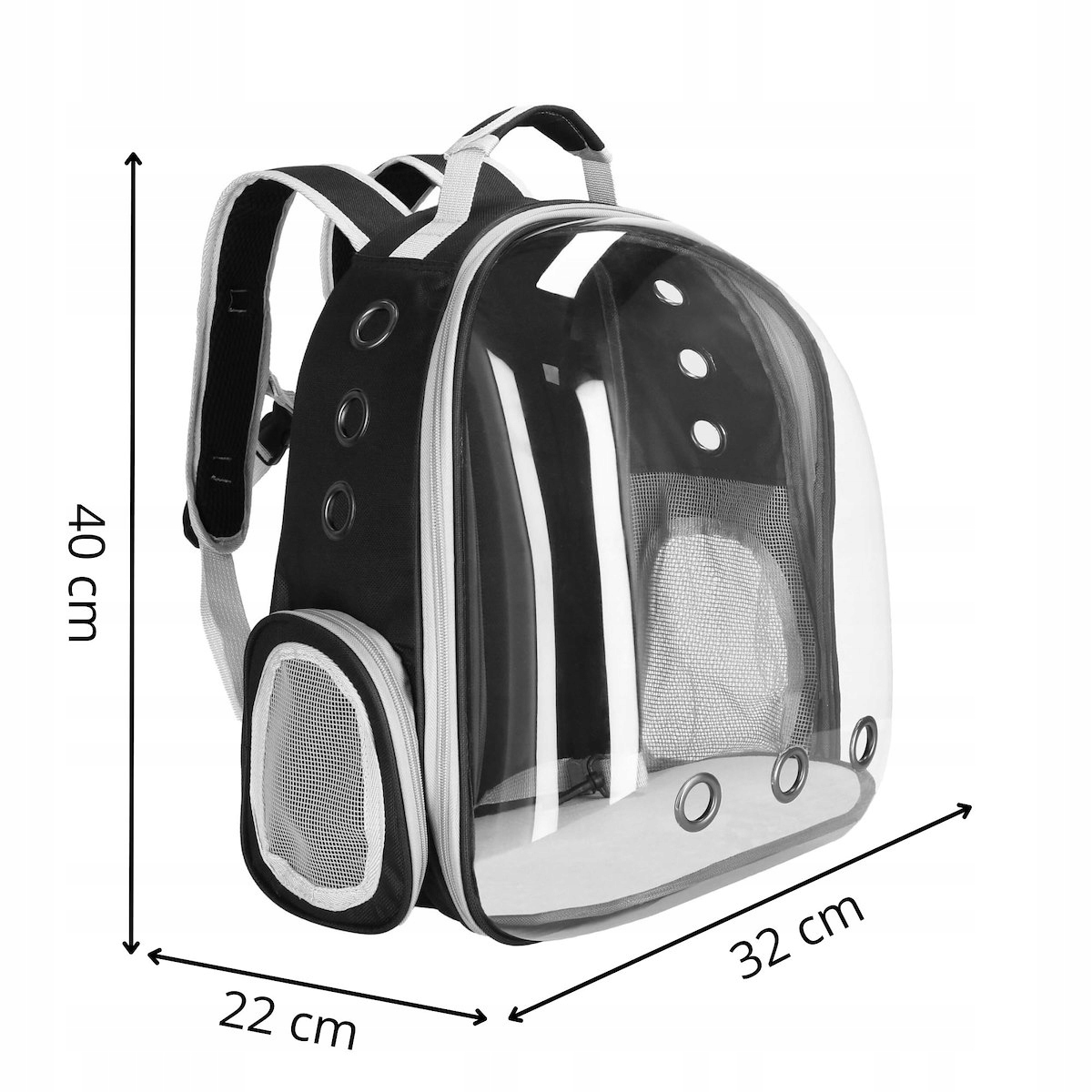 KURIŠINĖ KATUI ŠUNIS TRANSPORTER PERSKARI, VĖDINAMA ŠUNUI KATEI Gaminio gylis 22 cm