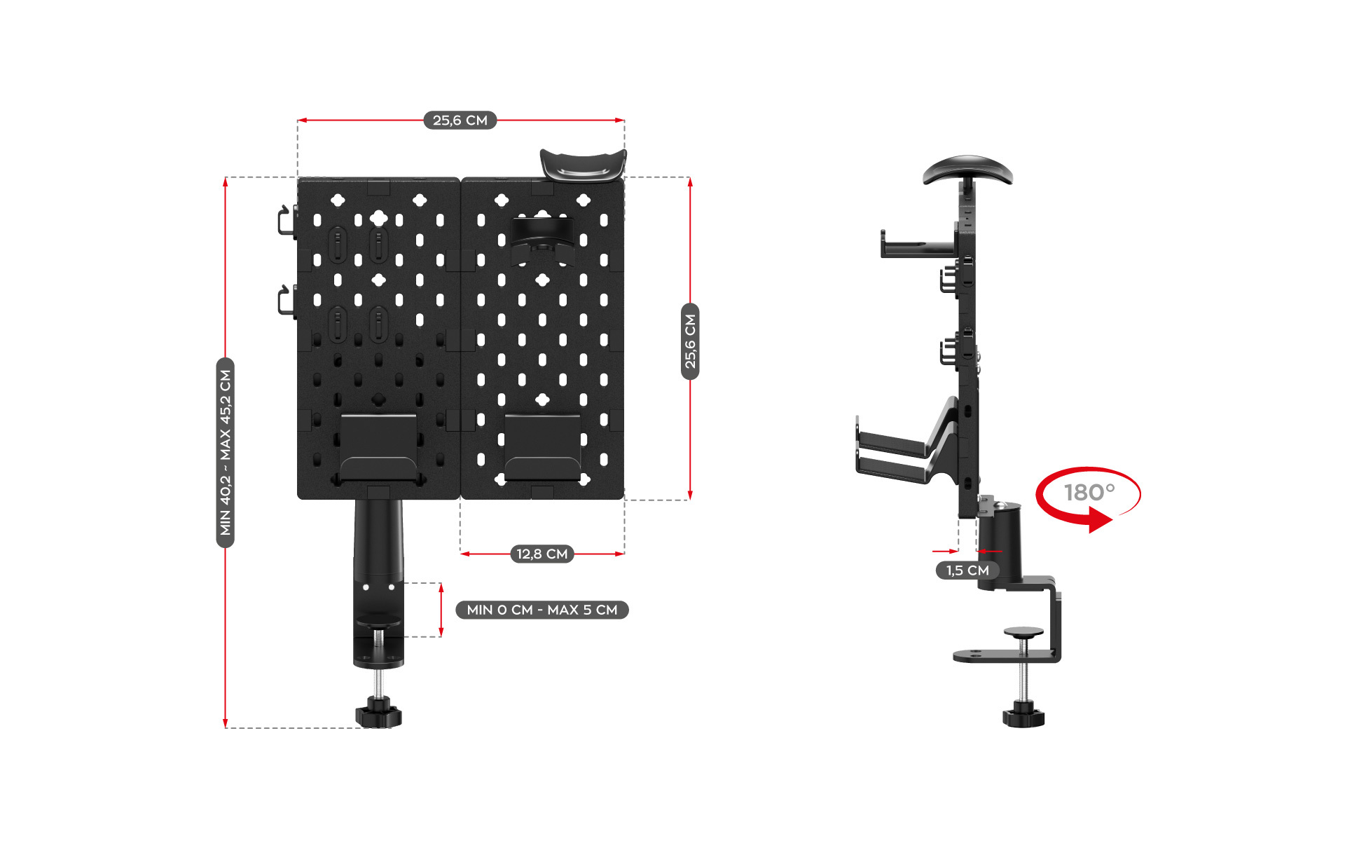 Tablica perforowana Sync 3.0 wymiary