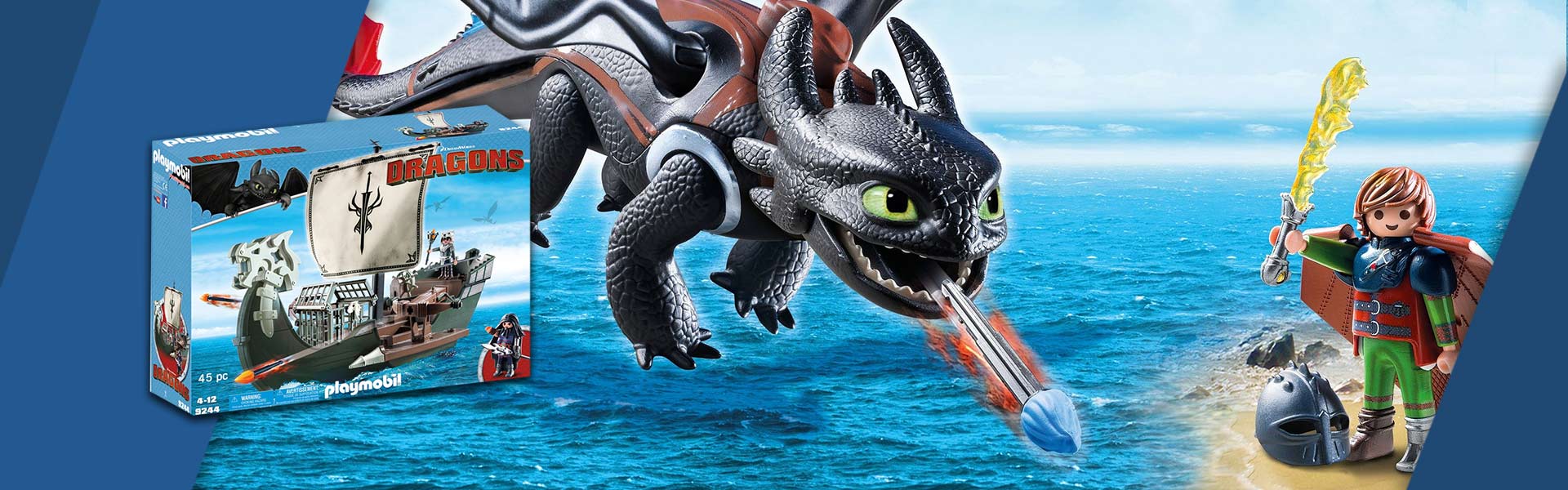 71082 PLAYMOBIL® Dragons The Nine Realms - Plowhorn & D'Angelo 