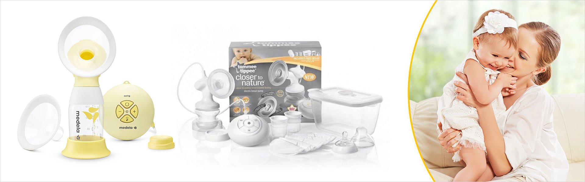 Sähköinen rintapumppu Tommee Tippee, valkoinen, 150 ml 