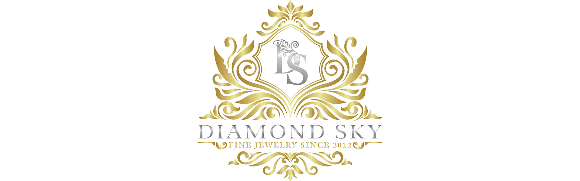 Золотой крест "Классика Gold II" из красного золота 585 пробы DIAMOND SKY