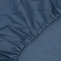 Image of KOODI muotoonommeltu aluslakana, tummansininen, 180 x 200 cm + 25 cm
