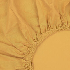 Image of KOODI muotoonommeltu aluslakana, keltainen, 90 x 200 cm + 25 cm